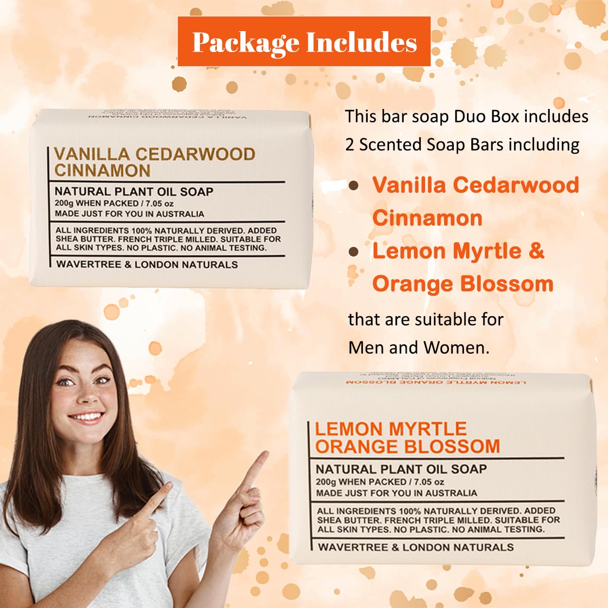 Wavertree & London packaging scene evokes sustainable, plant-based skincare values.