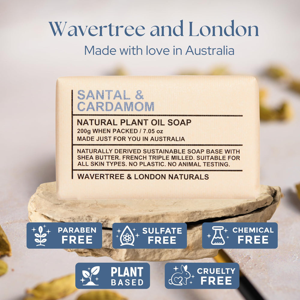 Wavertree & London Santal & Cardamon foam forms creamy lather for a spa-like wash.