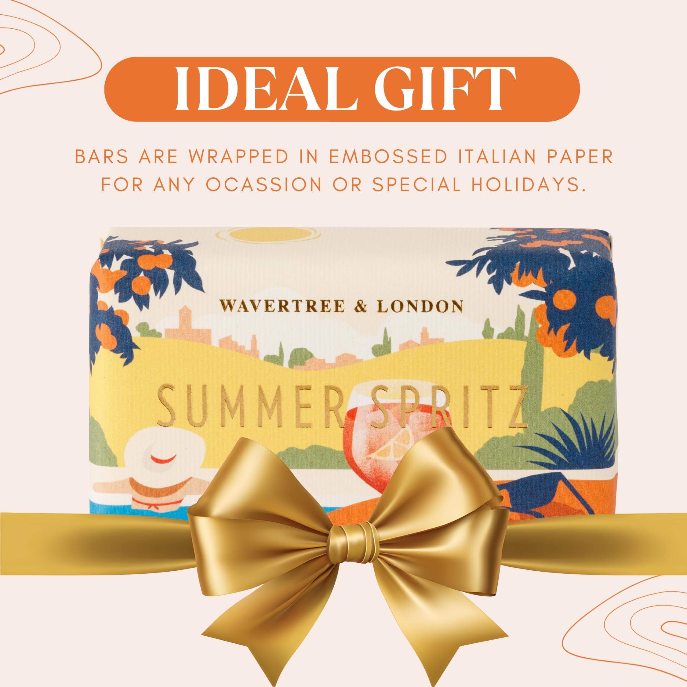Summer Spritz fragrance wrap evokes a fresh, inviting summer scent.