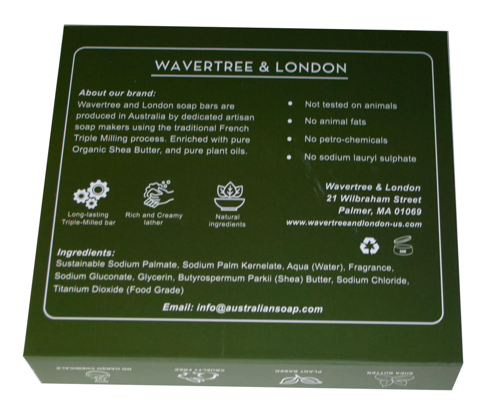 Wavertree & London Triple Milled Bars close-up showing smooth, long-lasting lather