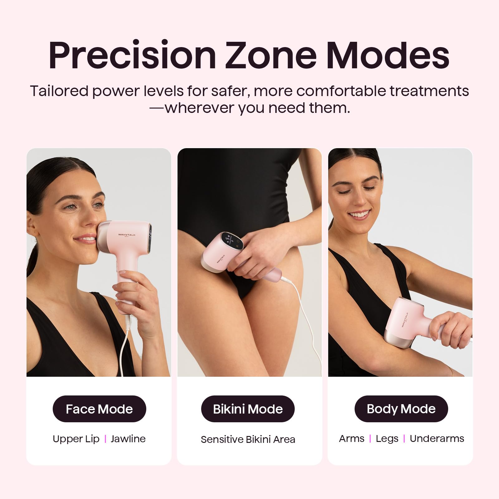 Wavytalk Bare It dual-pulse technology in action