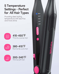 Wavytalk compact mini iron heats quickly for quick touch-ups