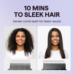 Wavytalk Two-in-One straightener comb offers versatile straightening and curling