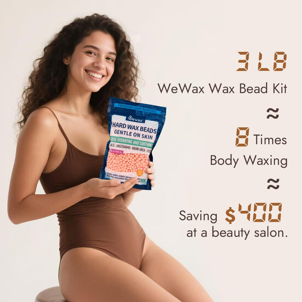 Wax Bear hard wax beads apply cleanly without strips for mess free waxing