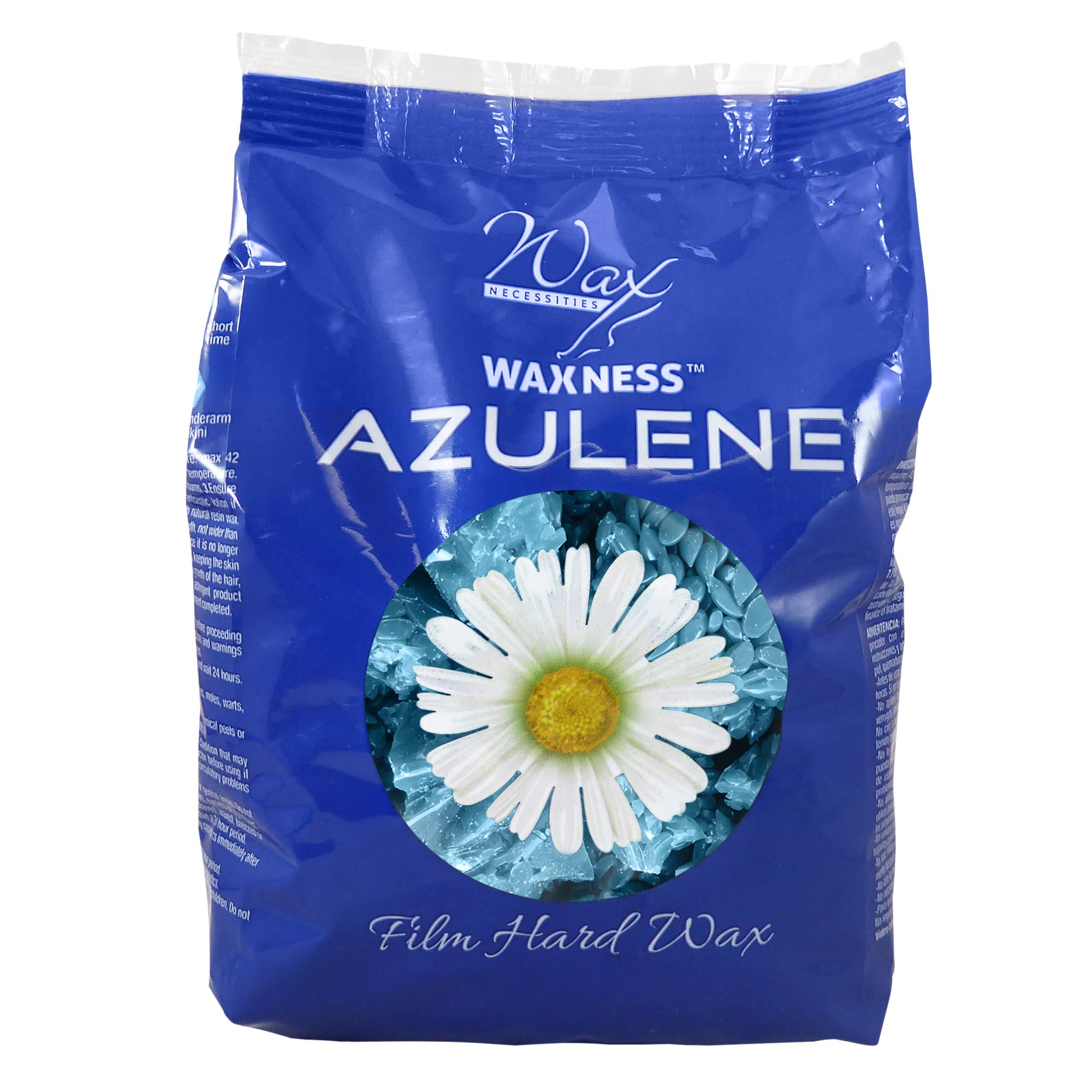 Wax Necessities Azulene wax beads blue-hued for smooth, even hair removal