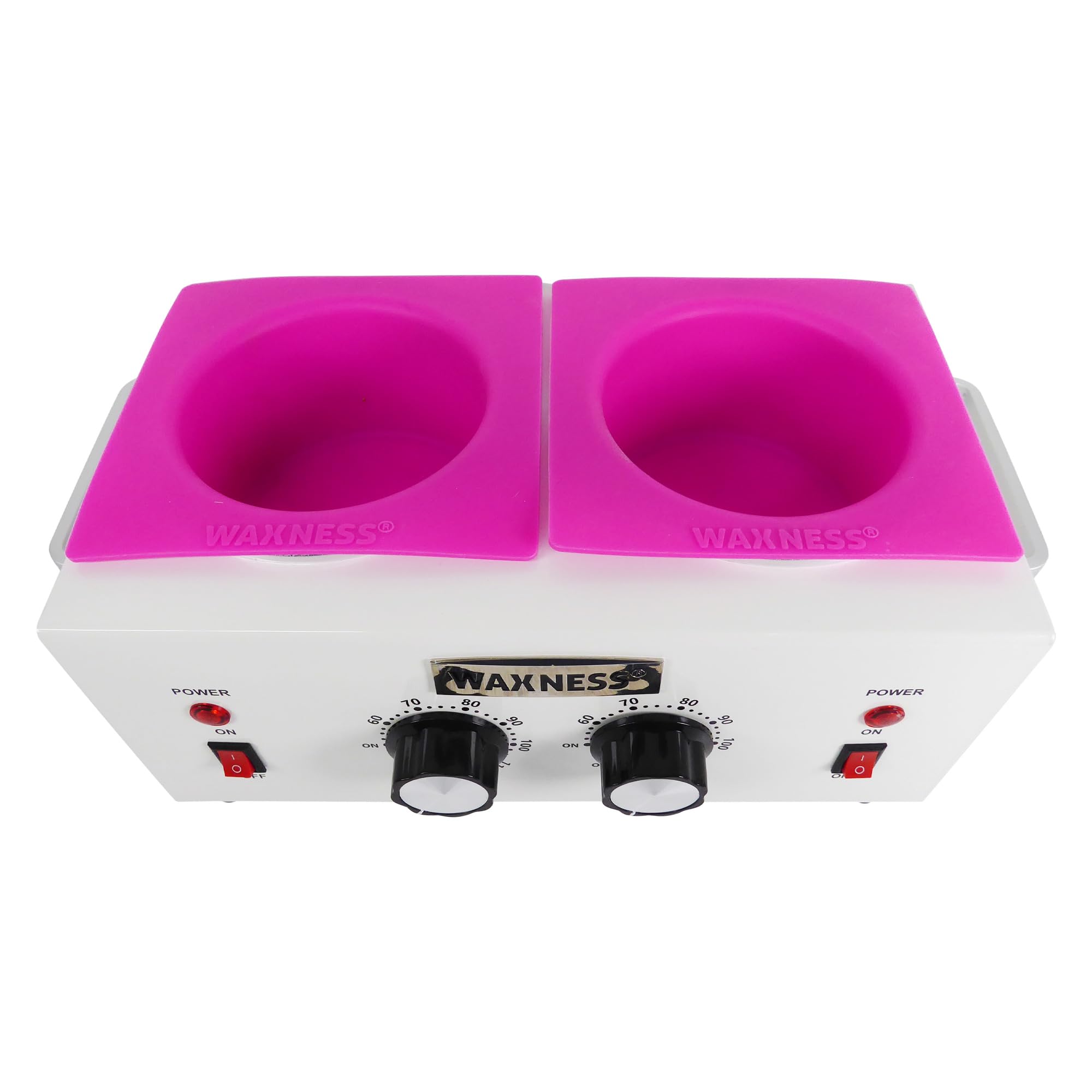 Wax Necessities Waxness Double Wax Heater side panel with adjustable temperature control