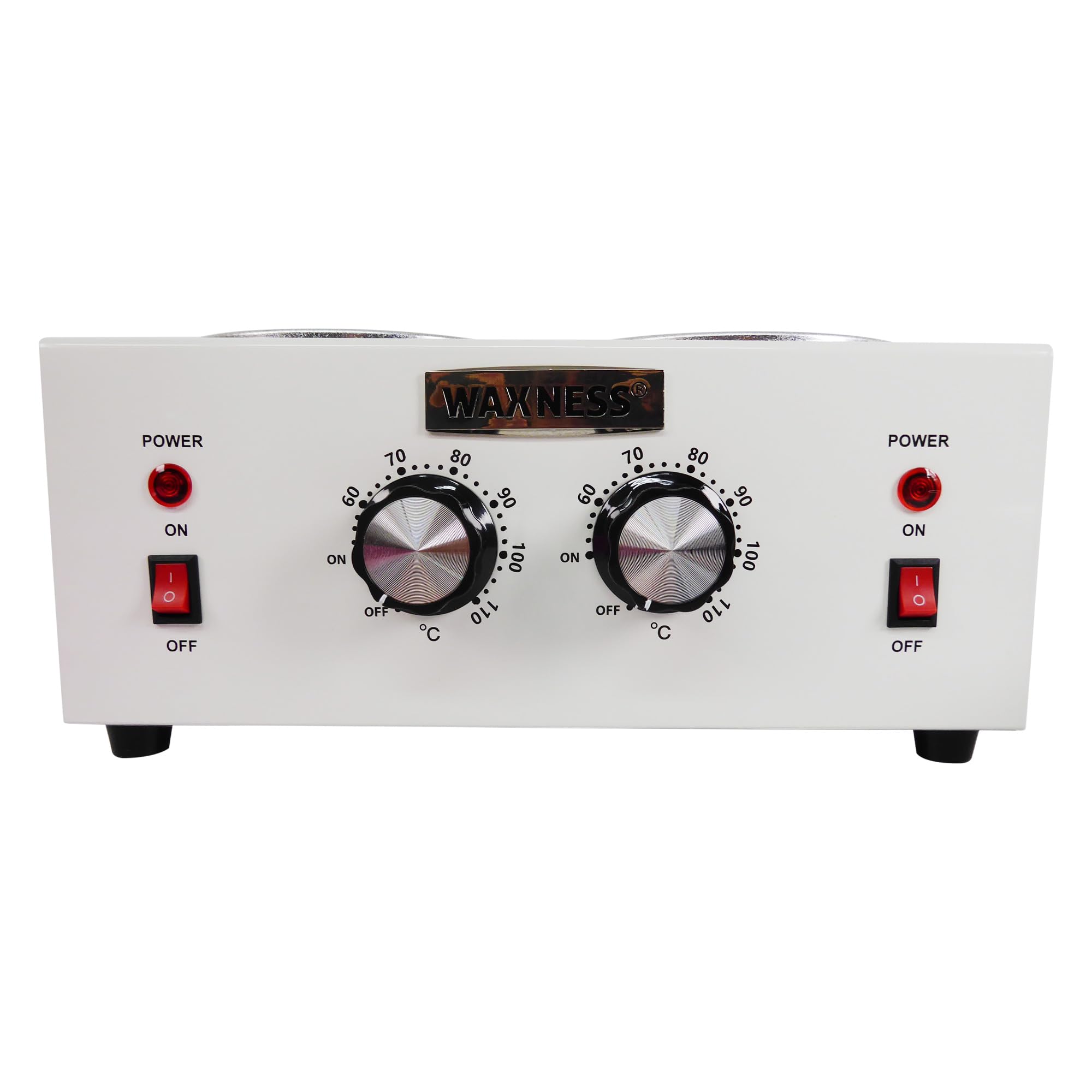 Wax Necessities Waxness Double Wax Heater white gloss finish for professional use