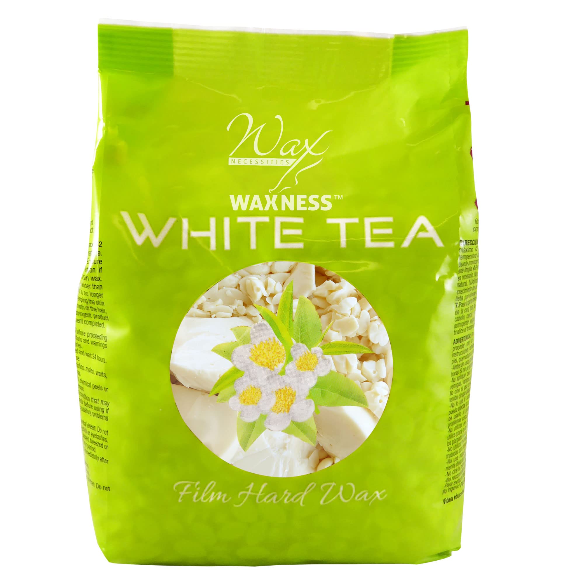 White Tea Cream wax with Italian resin base offers comfortable hair removal on sensitive skin.