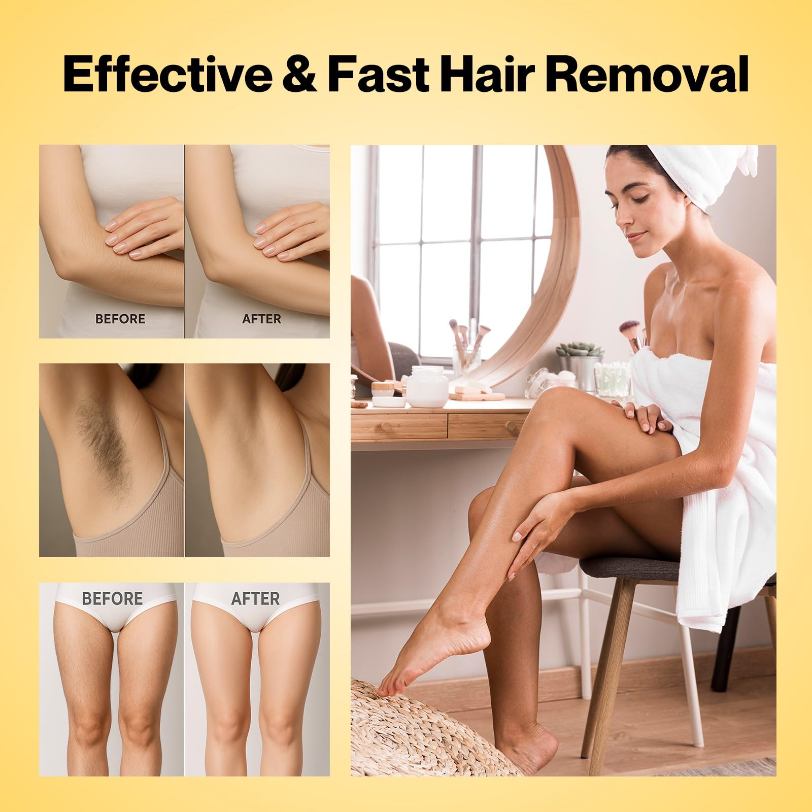 Waxers Honey Formula Wax nourishes skin after waxing for comfortable feel.