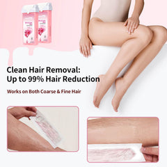 Waxfans 50 waxing strips pack for easy hair removal