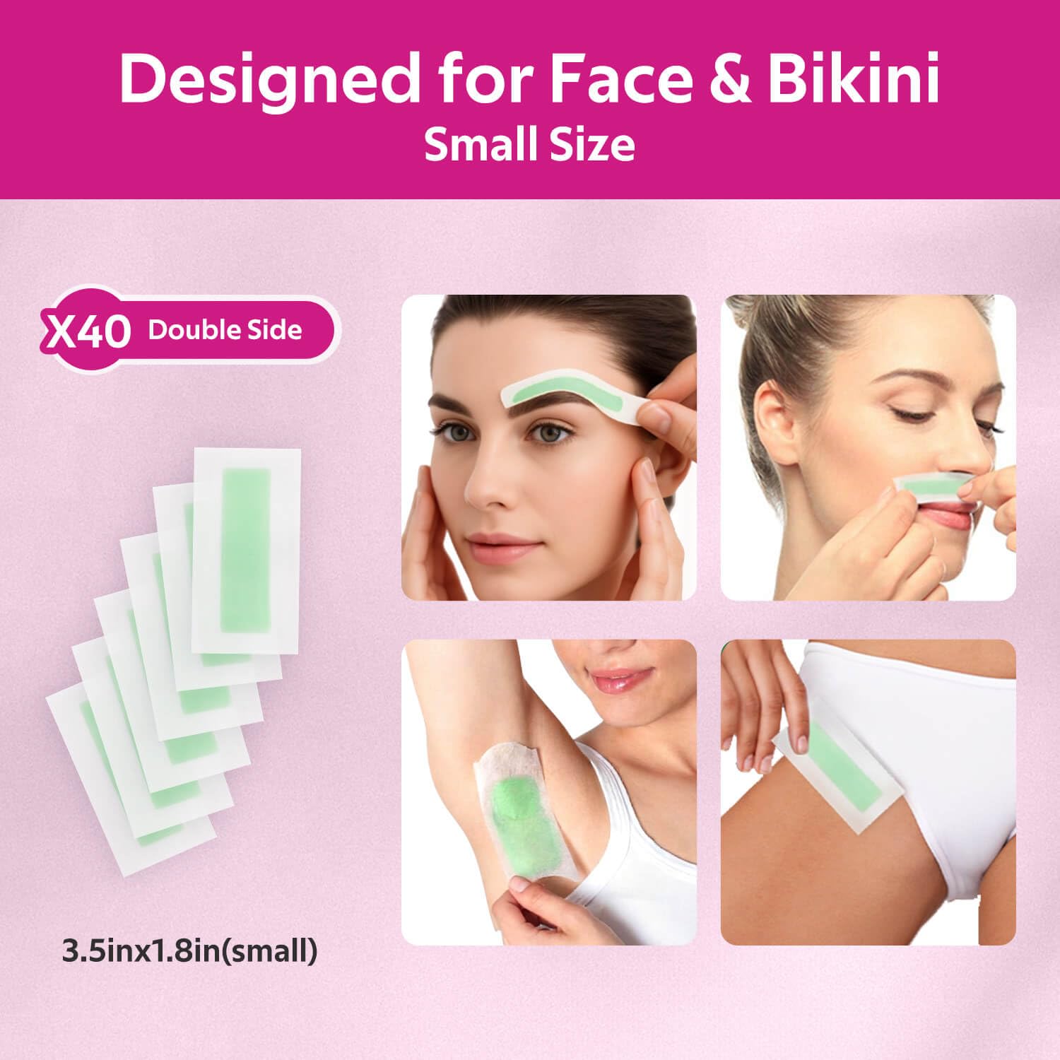 Waxfans facial wax strips for sensitive skin deliver gentle precision on the face.
