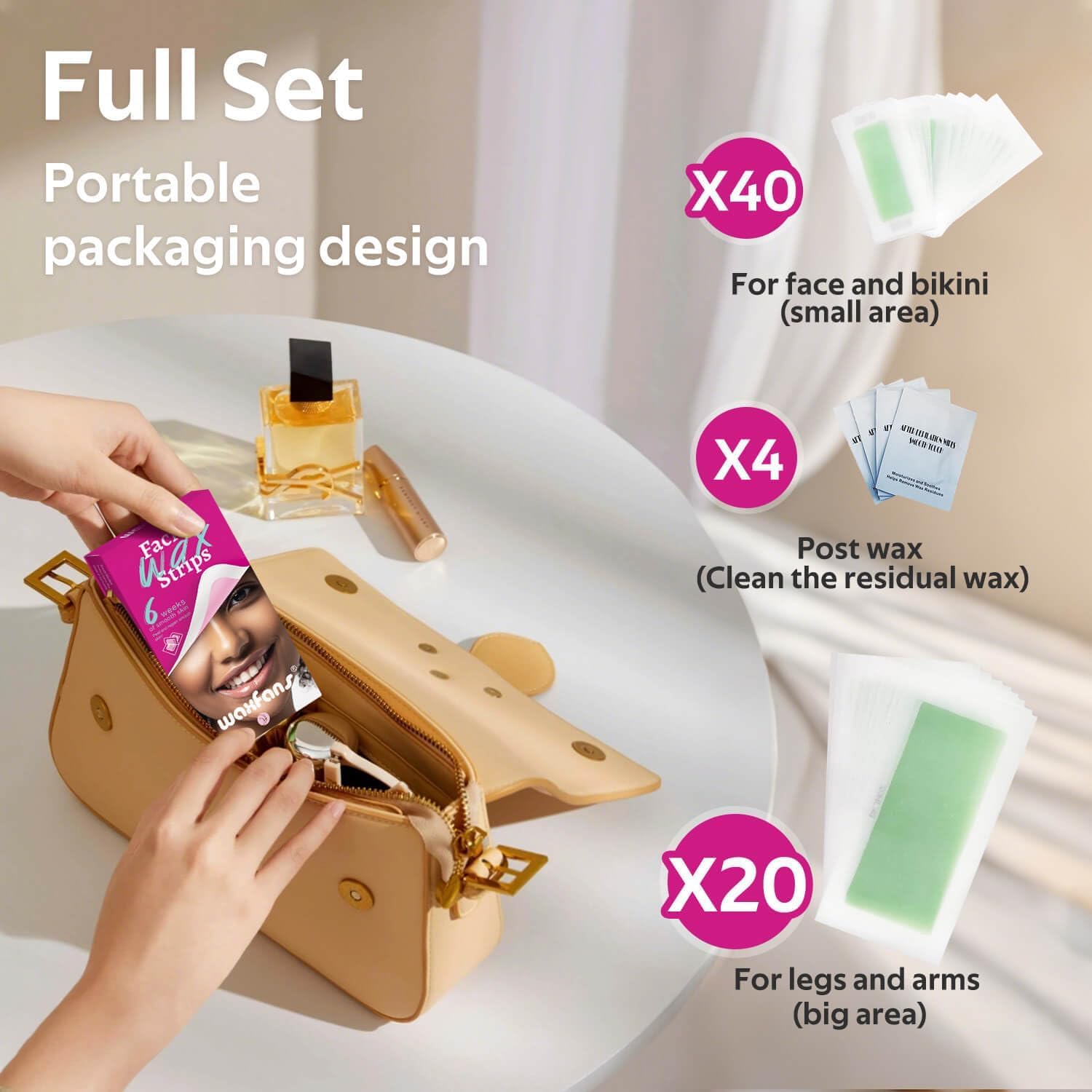 Waxfans gift set for her offers a thoughtful home waxing solution.