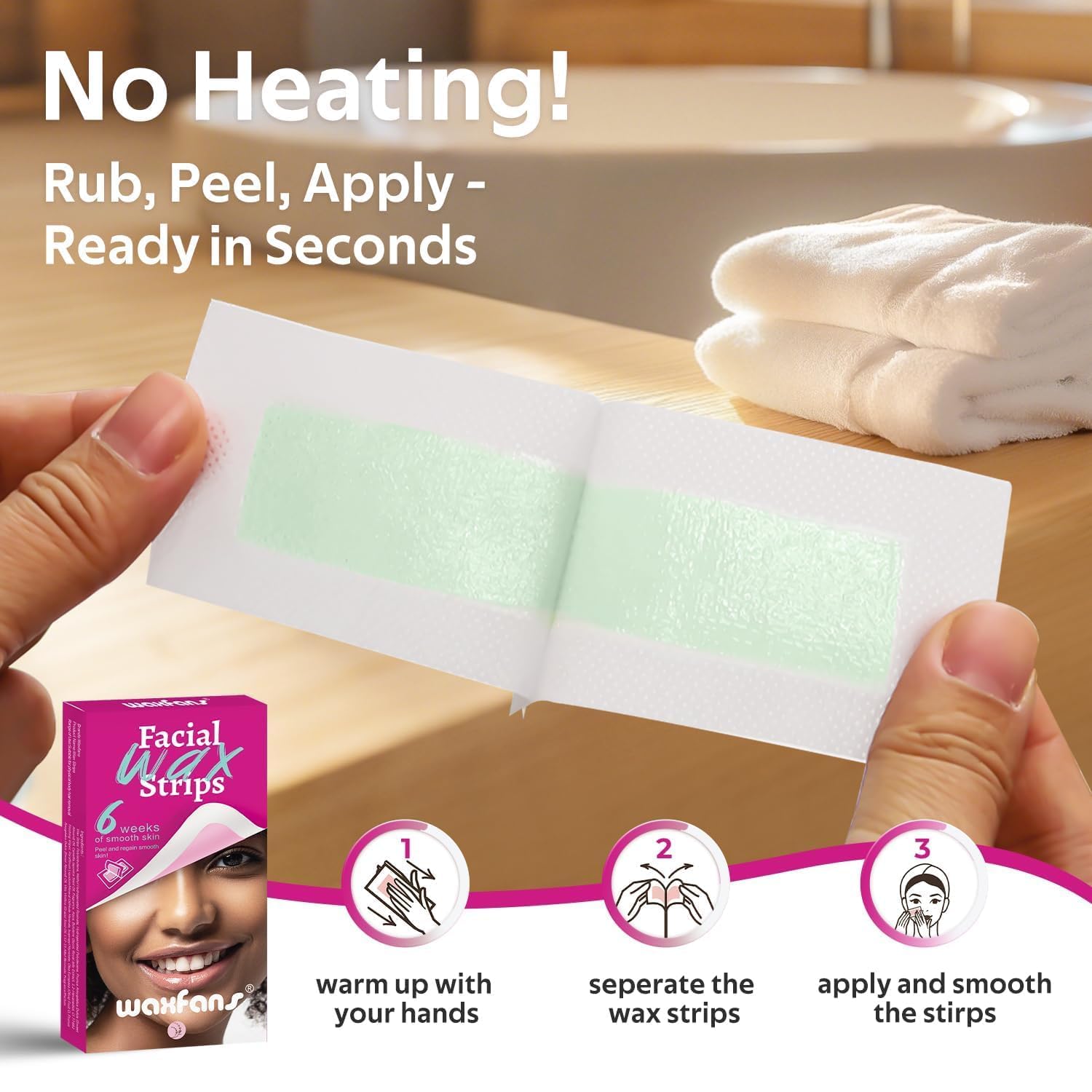 Waxfans no-heat waxing kit makes at-home waxing quick and simple.