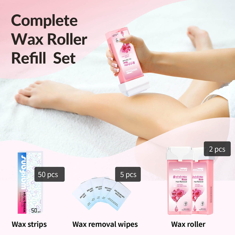 Waxfans roll-on waxing kit suitable for both women and men