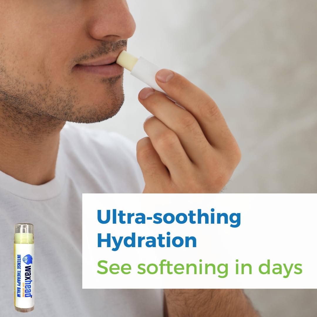Waxhead Lip Balm Vanilla being applied shows quick moisture boost.