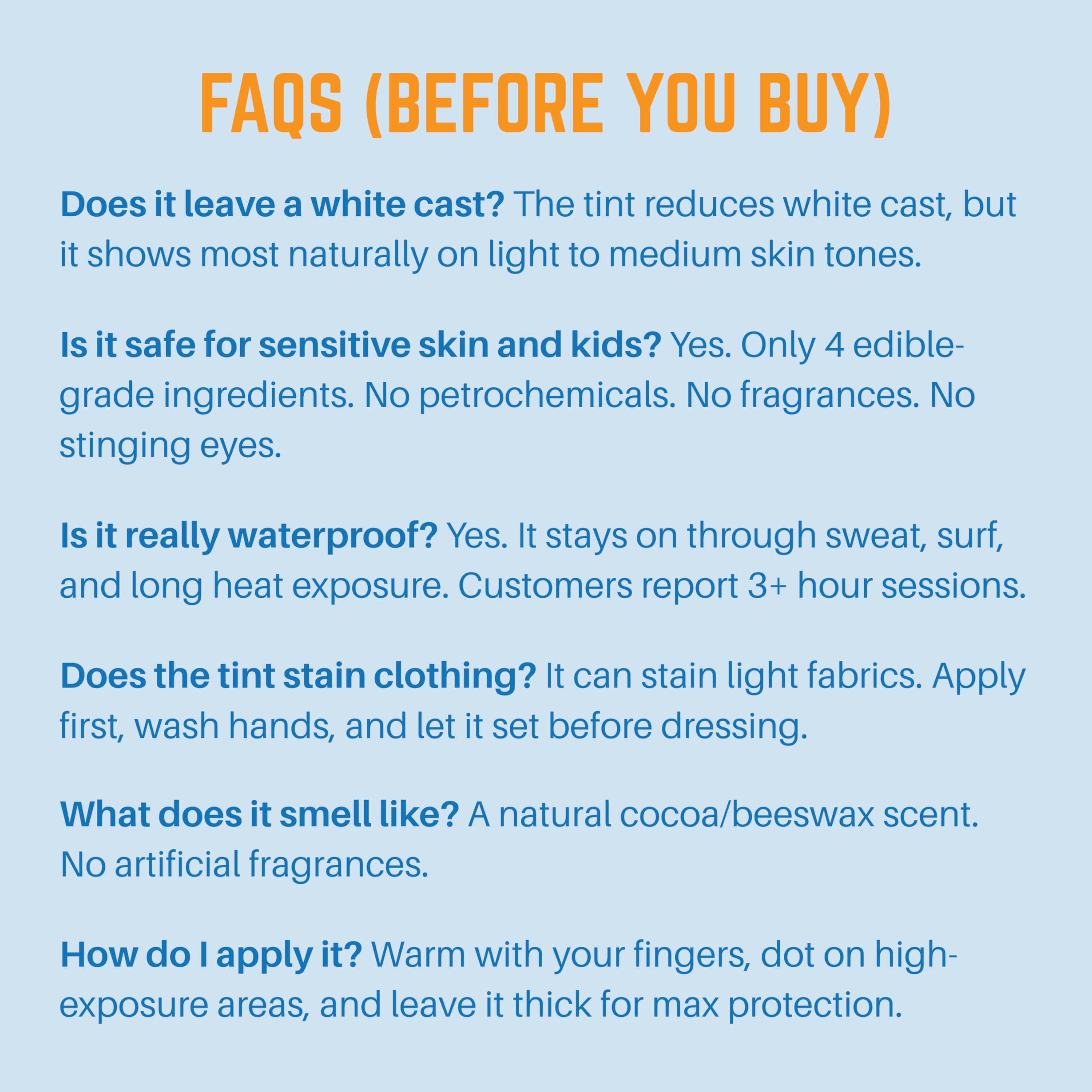 Waxhead tinted sunscreen supports sensitive skin and eczema-prone users.