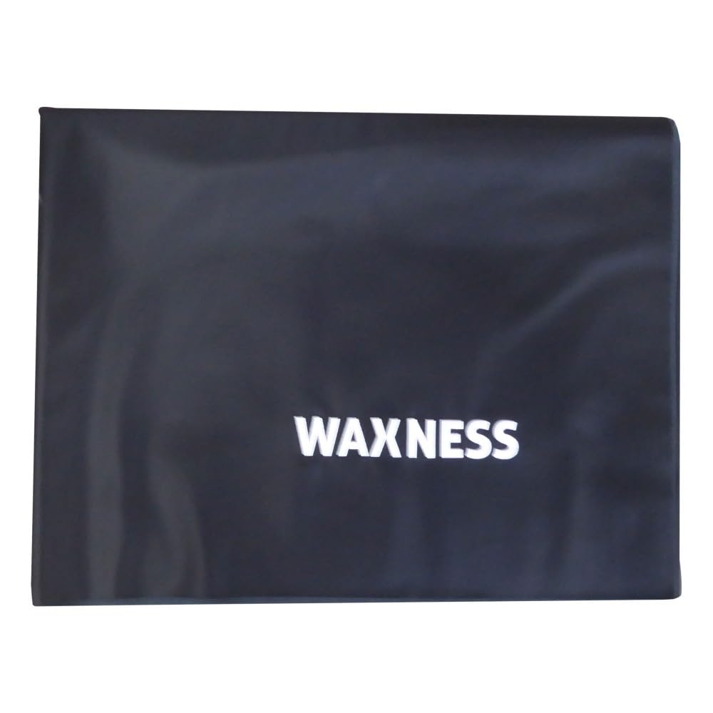 Waxness pad cleaning angle demonstrates easy wipe-down between clients for faster sanitation.