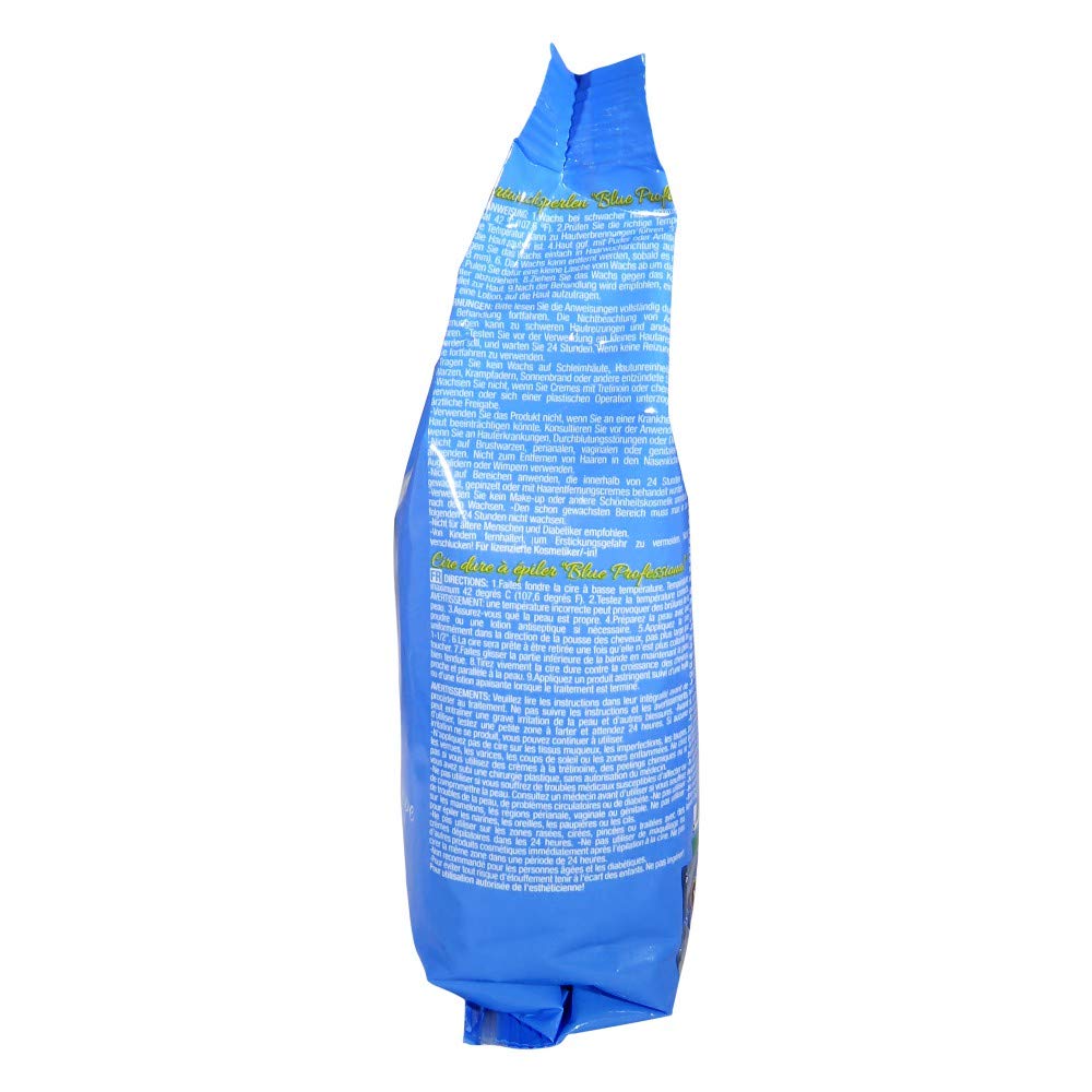 Waxness Premium Hard Wax Blue Pro dark color aids visibility during application