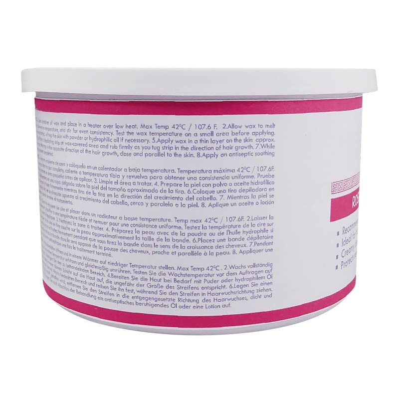 Waxness Spa Choice Rose Creamy Soft Wax in-use on skin for comfortable waxing