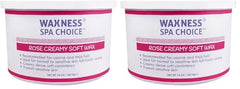 Waxness Spa Choice Rose Creamy Soft Wax pack of 2 jars for consistent full-body waxing