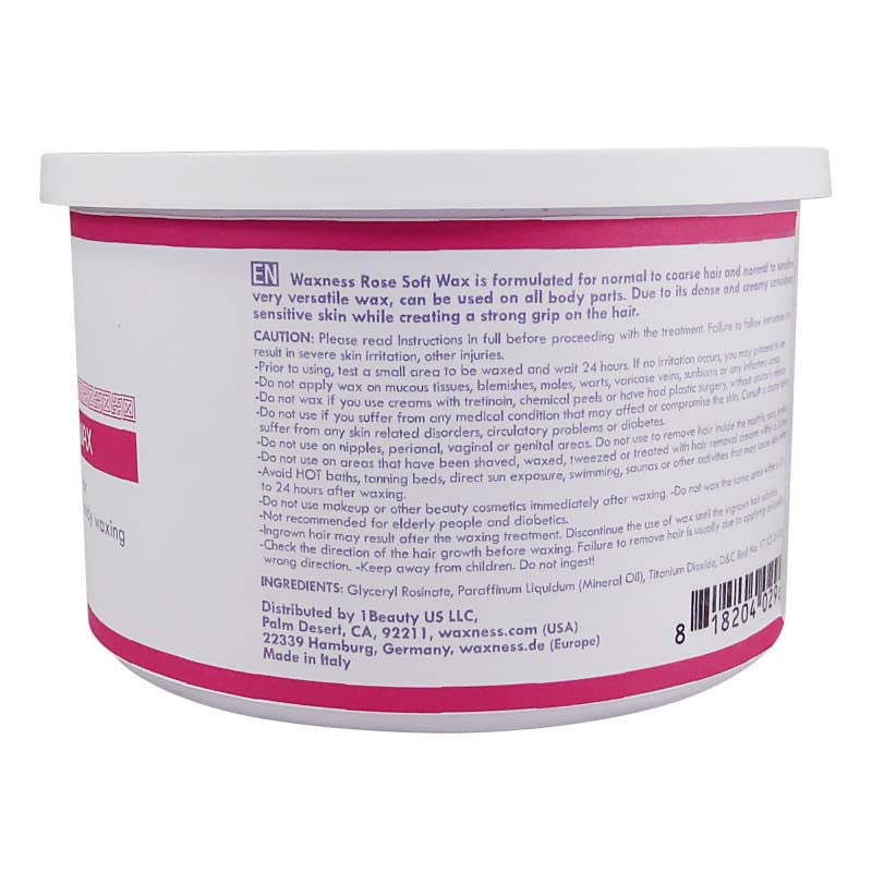 Waxness Spa Choice Rose Creamy Soft Wax texture close-up highlighting creamy density