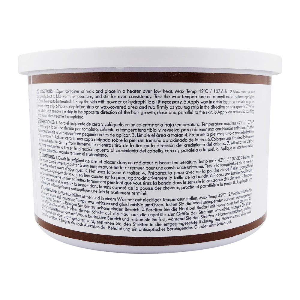 Application view showing smooth spread of Waxness Gentle Soft Wax.