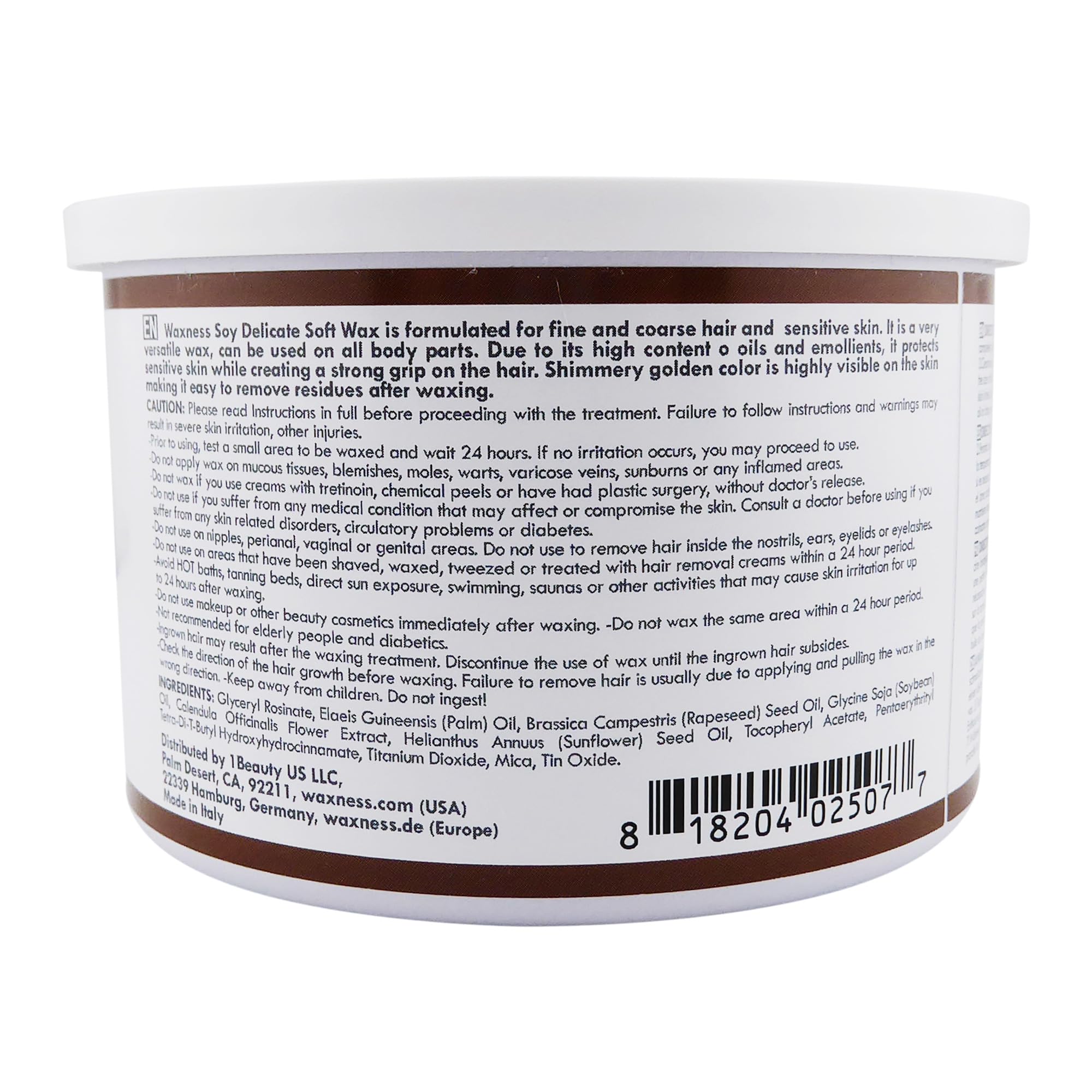 Close-up of the demi-creamy texture of Waxness Soy Gentle Soft Wax.