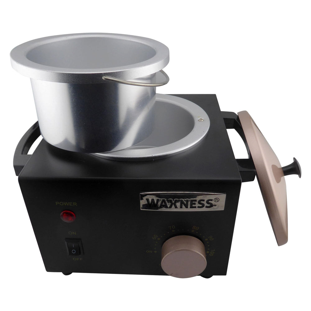 Includes wax heater, removable pot liner, and 120V grounded power cord.