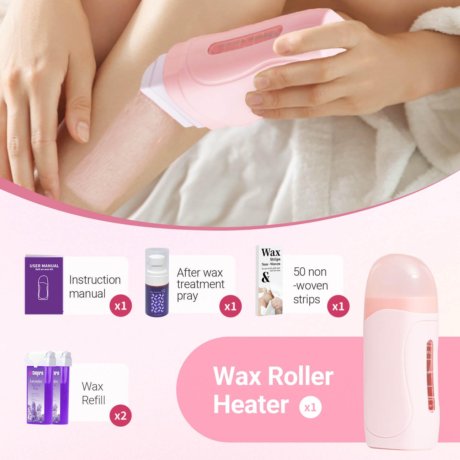 WaxPro rapid-warming wax warmer heats quickly for convenient waxing.