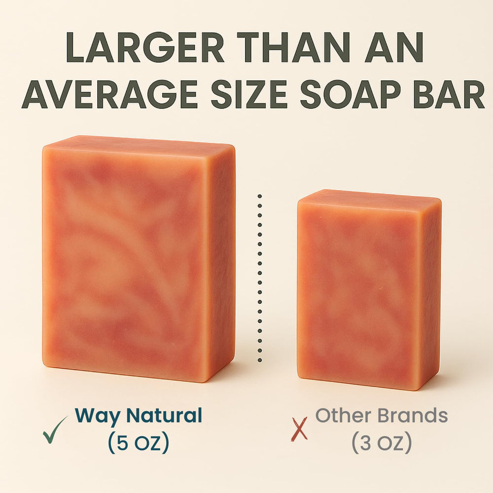 Way Natural Goat Milk Soap Bar Cherry Almond handmade-in-usa conveys quality craftsmanship.