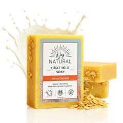 Way Natural Honey Oatmeal Soap Bar 3-pack packaging showcases the gift-ready presentation.