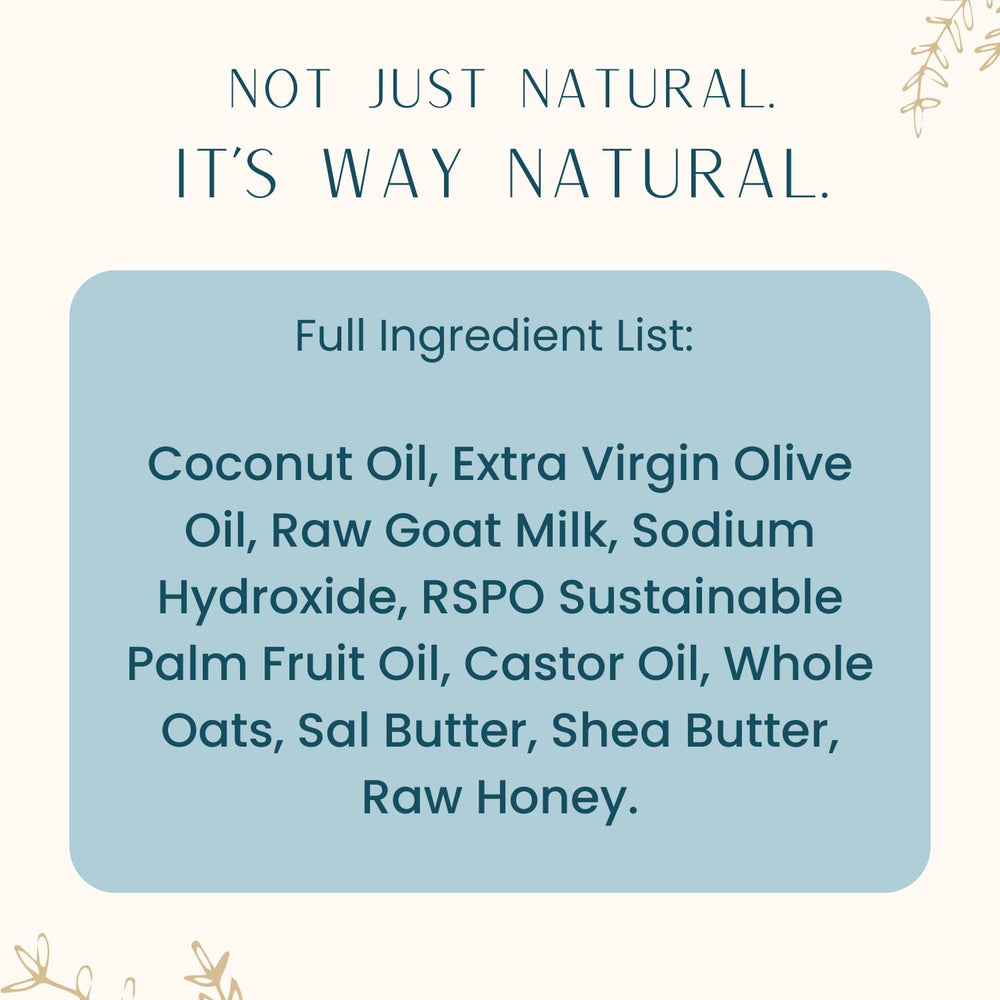 Way Natural No Dyes label.