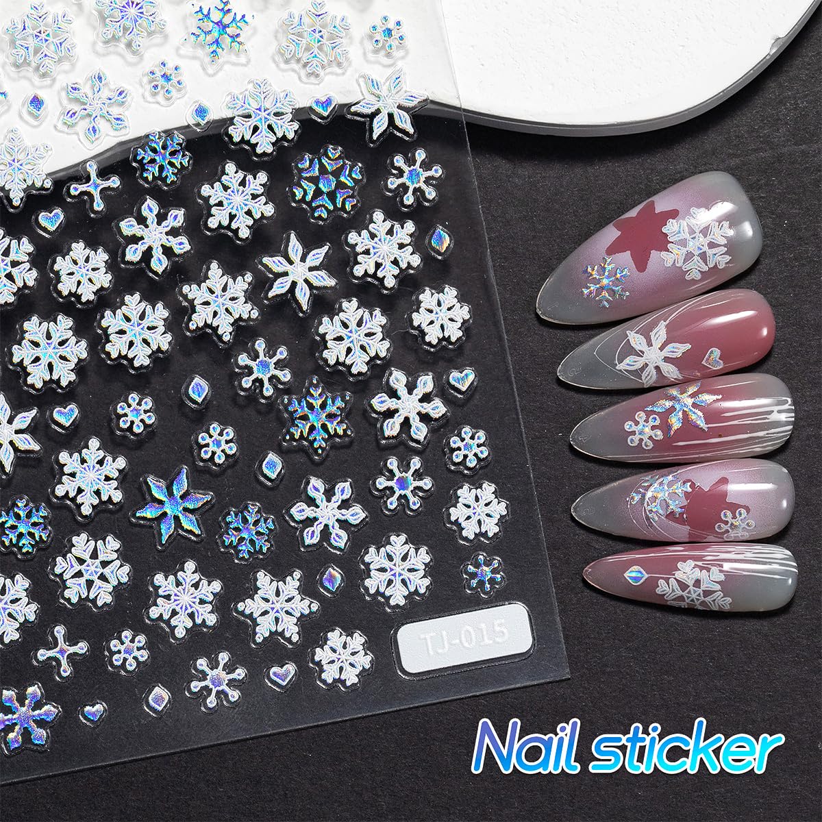 WBRRFJJ nail sticker application guide for quick, mess-free use.