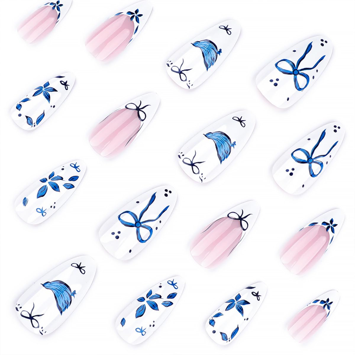 WBRRFJJ jelly glue press-on nails for simple at-home application.