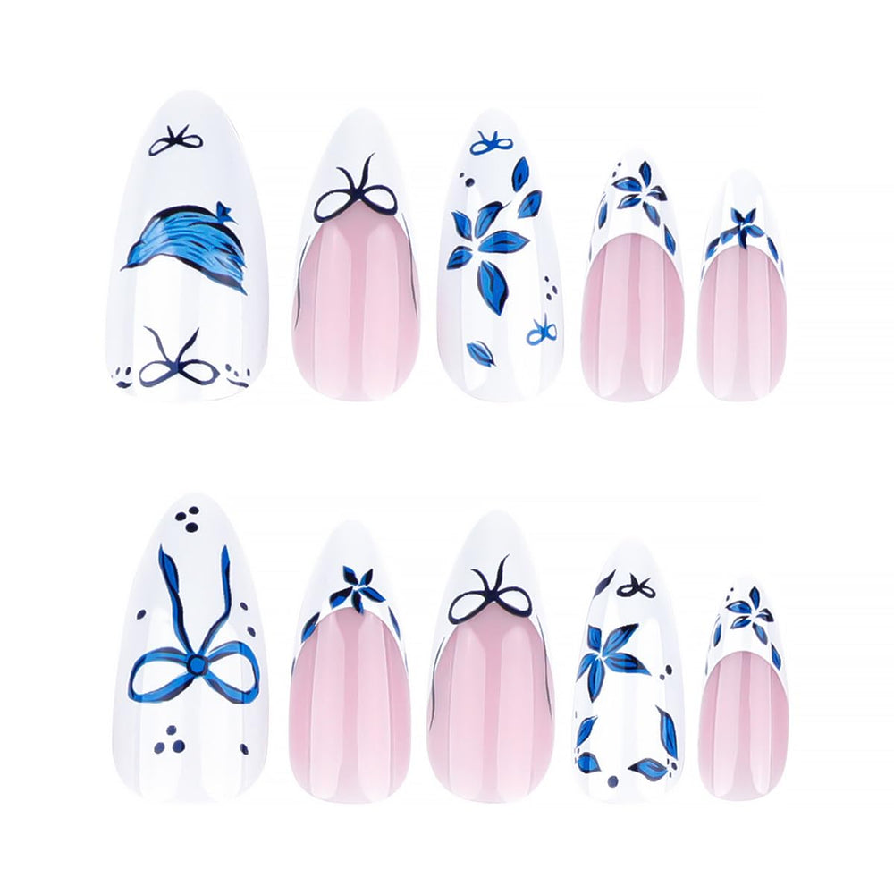 WBRRFJJ almond-shaped nails for comfortable wear and natural look.
