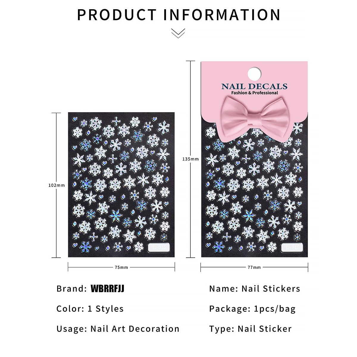 WBRRFJJ safe, high-quality materials for nail art use.
