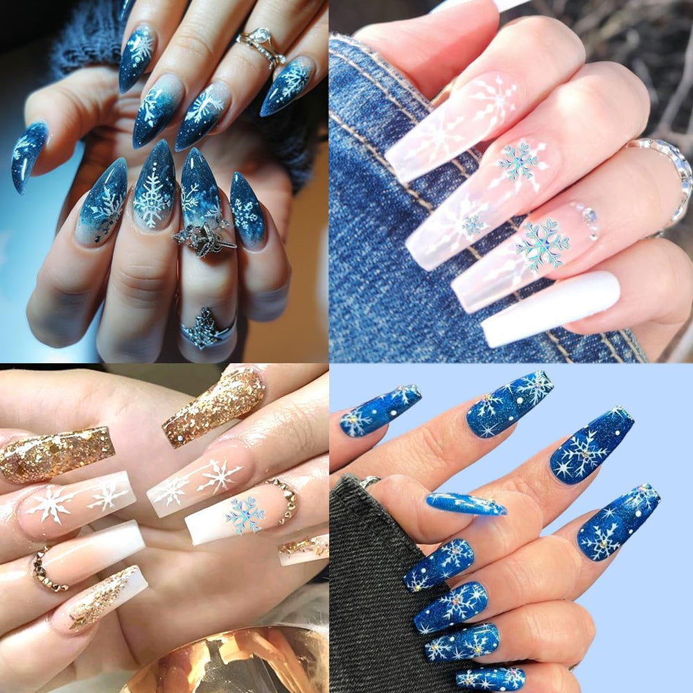 WBRRFJJ six sheets of nail art stickers for versatile designs.