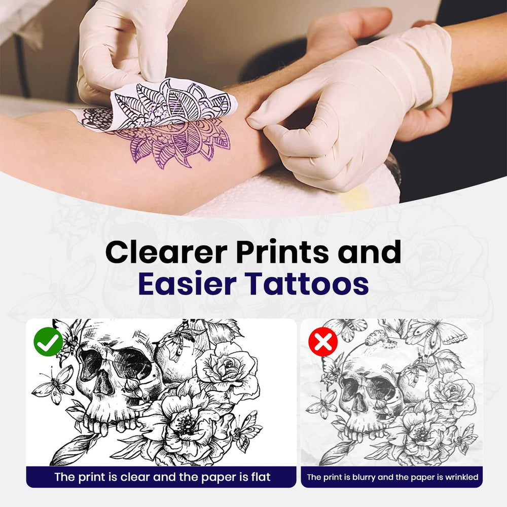 WBWTATTOO T18 — papier transfert thermique dédié pour transfert fiable.