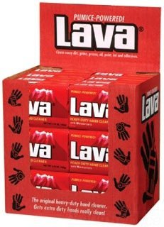 WD-40 Lava Bar Hand Soap bar image shows pumice-powered cleaning for tough grime