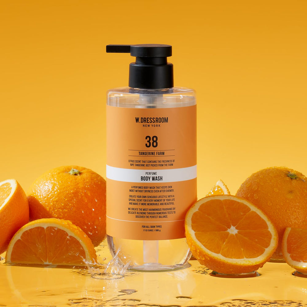 W.Dressroom long-lasting fragrance close-up shows subtle scent after rinse.