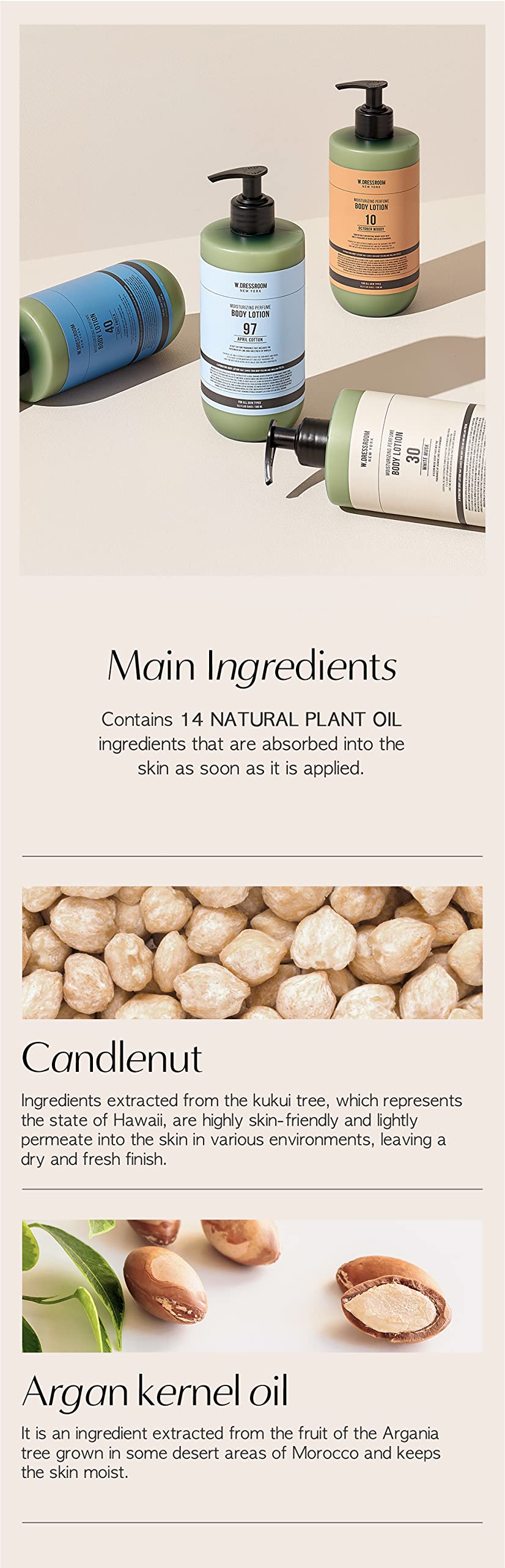 W.Dressroom No.10 Woody fast-absorbing formula for a light, comfortable finish