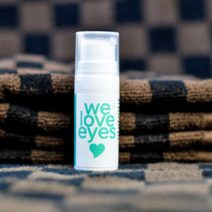 We Love Eyes Shrubtox 5-actives label highlights potent, skin-supporting ingredients.
