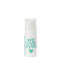 We Love Eyes Shrubtox eye gel tube for gentle eyelid hydration and smoother texture.