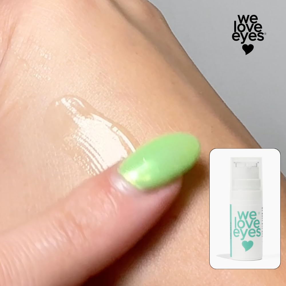 We Love Eyes Shrubtox optometrist formulated eye gel supports delicate eyelids.