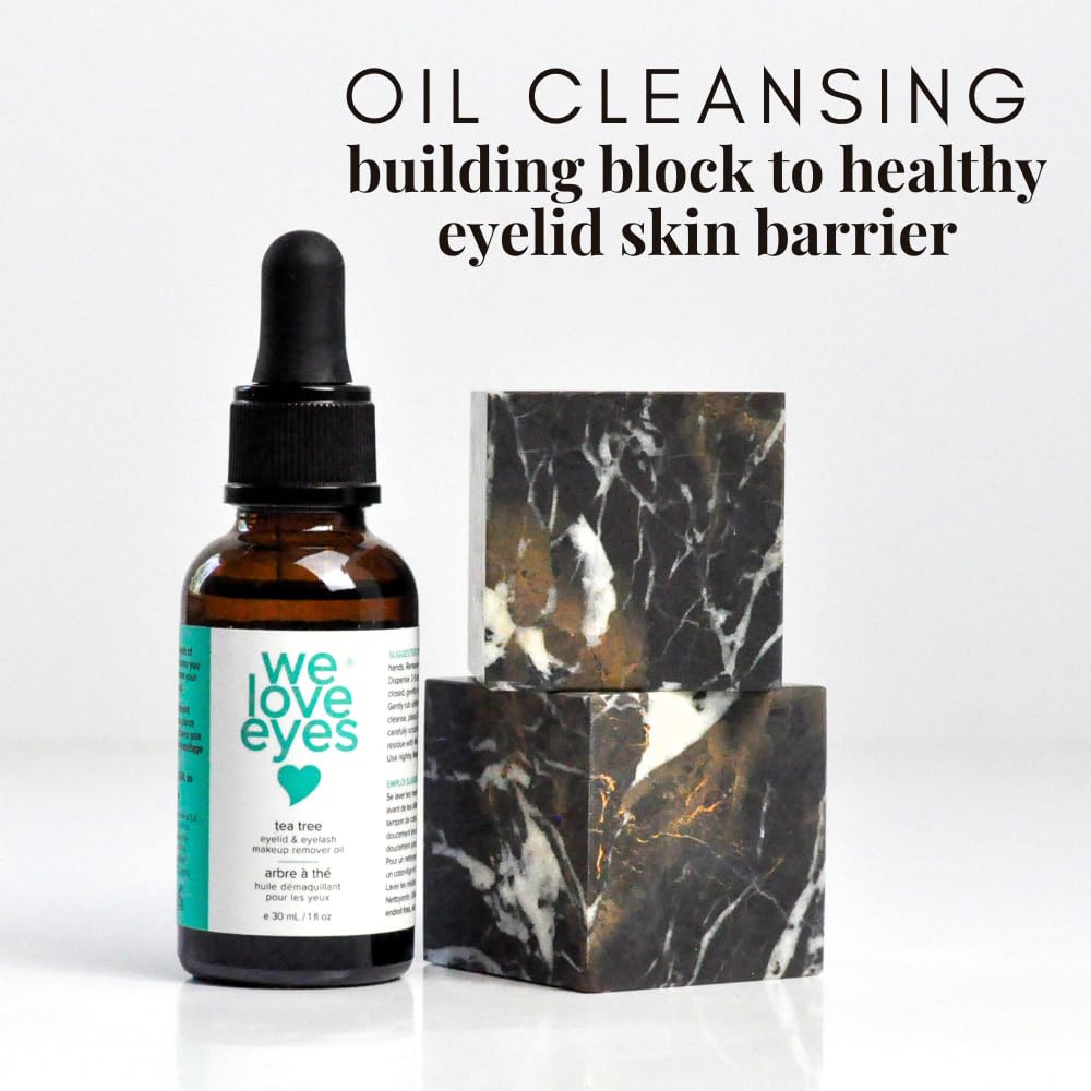 We Love Eyes tea tree remover close-up — effectively removes stubborn mascara