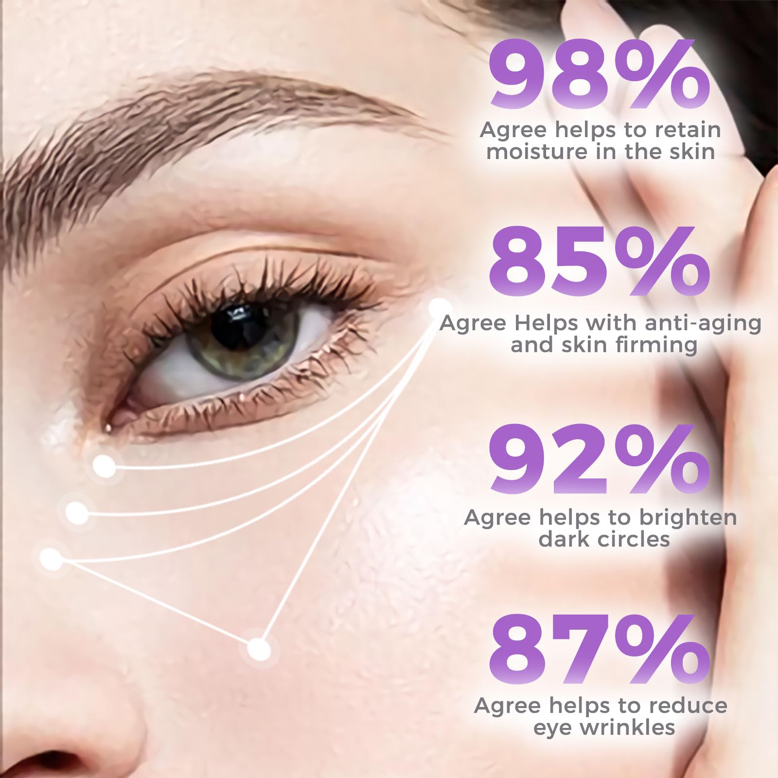 WEAUUP eye cream featuring plant extracts for soothing eye-area balance