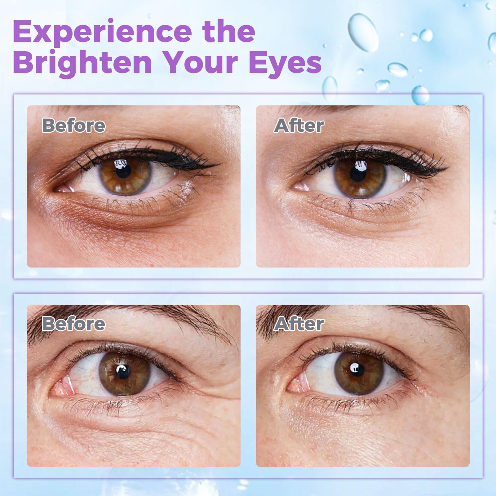 WEAUUP eye cream with retinol and peptides promoting gentle firmness around eyes