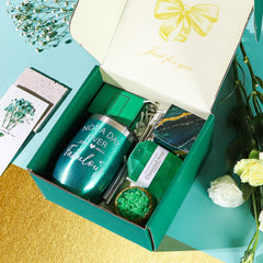 WECURATED bath bomb and body salt evoking soothing home spa rituals
