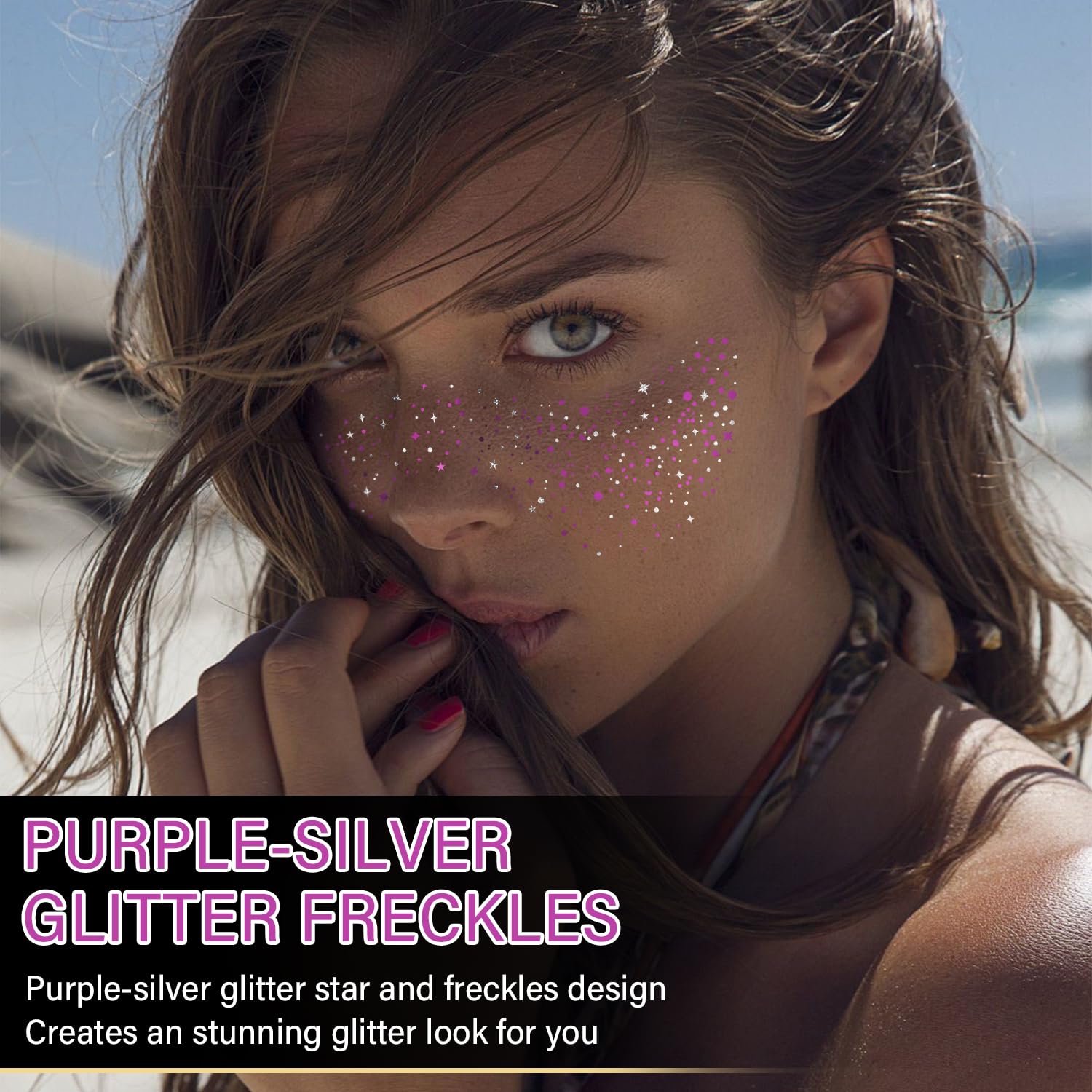 WEEMAY dual-tone sparkle freckles pack for subtle facial glow