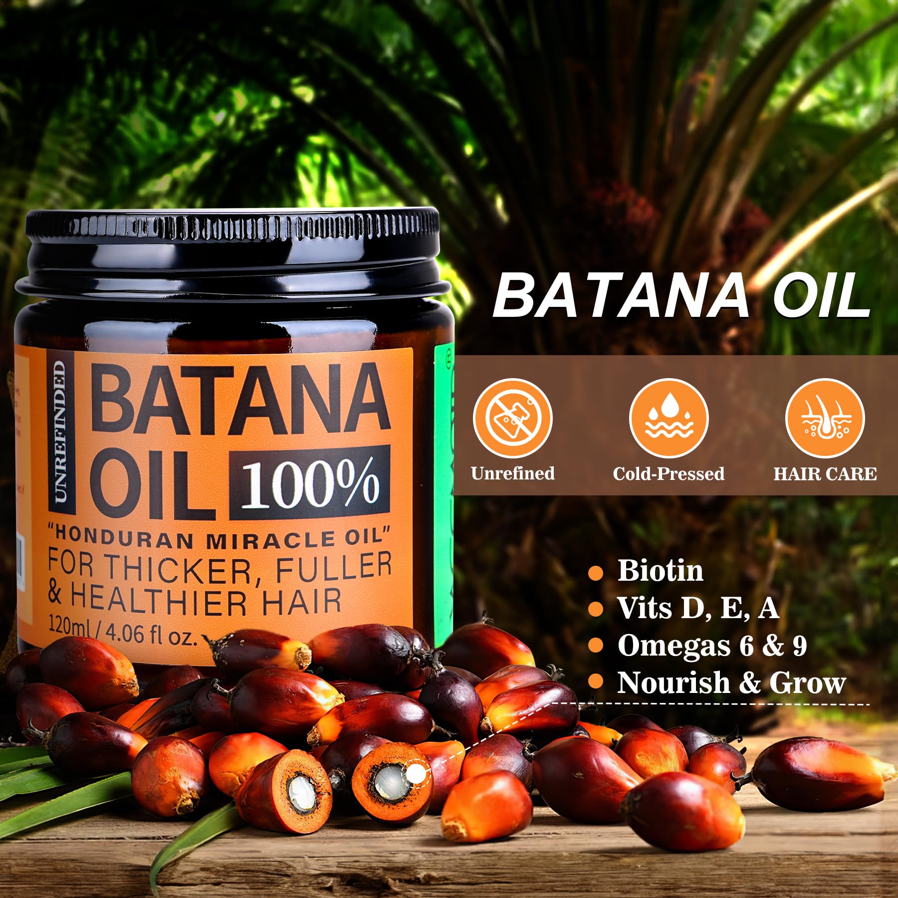 WEEMOTD batana oil ingredients label showing natural components.